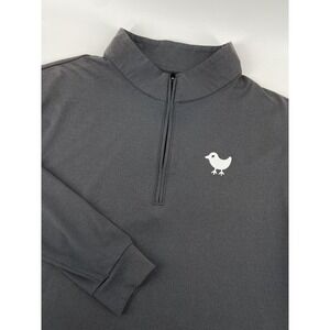 Bad Birdie Pullover Mens Small Gray 1/4 Zip Golf Velocity Performance‎ Stretch